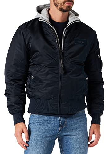 ALPHA INDUSTRIES Herren MA-1 D-Tec Bomberjacke, Rep.Blue, XS