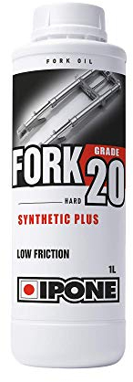 IPONE - Olio per Forcelle Moto - Fork 20 - per Forcelle Rigide - Semisintetico - Alte Prestazioni - Antiattrito e Antiemulsione - Tanica da 1 litro