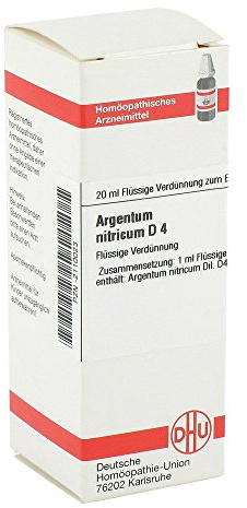 ARGENTUM NITRICUM D 4 Dilution 20 ml
