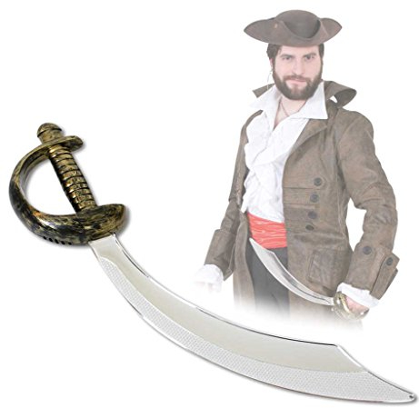 Piraten-Säbel, ca. 47 cm, Halloween, Karneval, Mottoparty, Accessoire