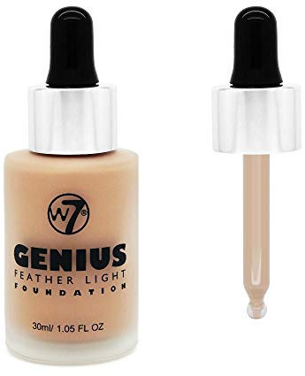 W7 Genius Foundation, Natural Beige, 30 ml