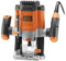 Black+Decker KW1200EKA-QS - Fresadora de 1200 W con 13 accesorios y maletín, naranja