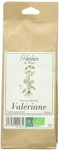 L'herbier de France Valériane Racines Bio Sachet Kraft, 50 g