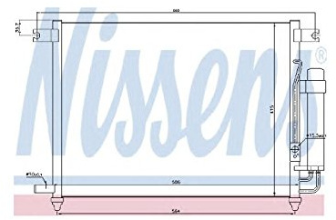 NISSENS 94641 KONDENSATOR KLIMAKÜHLER KLIMAKONDENSATOR mit Trockner