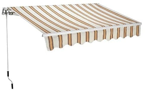 Linea Garden Friend T1372011/C, Tenda Barra Quadra profondità 200 cm, Lunghezza 250 cm, Beige