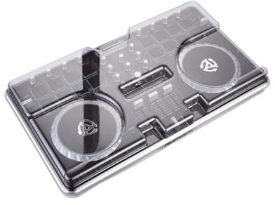 Decksaver Cover for Numark Mixtrack Pro 2 - Super-Durable Polycarbonate Protective lid in Smoked Clear Colour, Made in The UK - The DJs' Choice for Unbeatable Protection