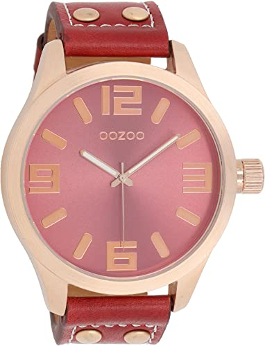 Oozoo C1105 Herrenuhr, Lederband, Riemen