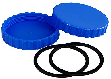 poolomio® Winterverschluss Set Intex und Bestway Pool | inkl. Winterstopfen für beide Anschlüsse & Dichtungen | 100% frostsicher & dicht