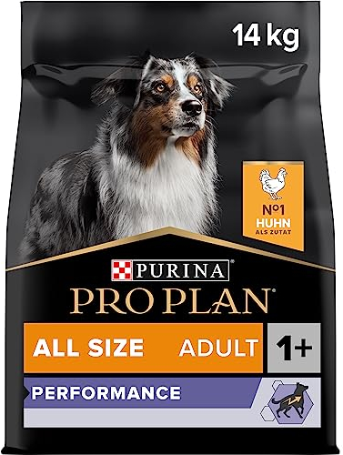 Pro Plan All Size Adult Hund Performance, Hundefutter trocken, reich an Huhn, 1er Pack (1 x 14 kg)