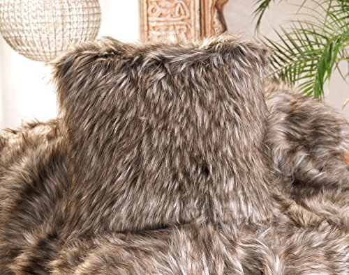 Wohnen & Accessoires Fellkissen Webpelz Grizzly