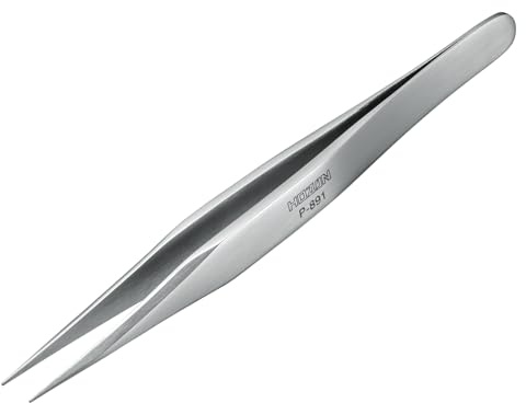 Hozan P-891 Heavy Duty Tweezers, 0.6mm tip by HOZAN