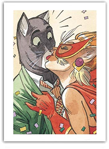 ZigZag Editions Poster Offset Blacksad, The kiss (28x35,5cm)