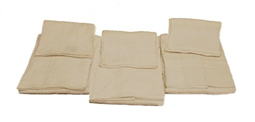 Caleffi - Set Asciugamani Bagno Viso e Bidet in Morbida Spugna 100% Cotone con 3 Asciugamani Viso 55x100 cm + 3 Asciugamani Bidet Ospite 40x60 cm, Asciugamano Resistente a Lavaggi Frequenti e Durevole