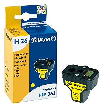 Pelikan H26 Druckerpatrone ersetzt Hewlett Packard HP363 C8773EE, 6 ml, gelb