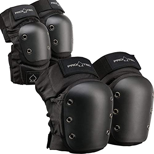 Pro-Tec Pads Coderas para Practicar Skateboard, Unisex, Adulto, Color Negro