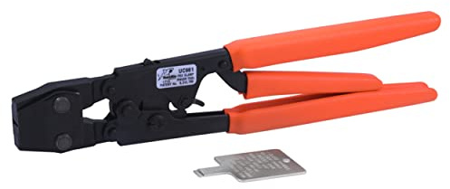 SharkBite PEX Klemmwerkzeug, 3-Griff-Werkzeug mit orangefarbenem Griff, Sanitärarmaturen, PEX, PE-RT, UC961