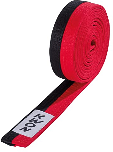 Budo-Gürtel 2-farbig (schwarz/rot (Poom), 240)
