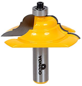 Yonico 13133 - Table Edge Router Bit, French Baroque - Diameter: 2-1/2, Cutting Depth: 1 - 1/2 Shank