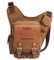 KAUKKO Canvas Taktisch Jahrgang Brusttasche Tactical Schultertasche, 1-khaki, Einheitsgröße