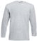 Fruit of the Loom Men's Cotton Value Long Sleeve T Shirt Heather M