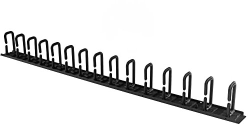 StarTech.com Vertical 0U Server Rack Cable Management w/ D-Ring Hooks - 20U Network Rack Cord Manager Panel - 2.8ft Wire Organizer (CMVER20UD)