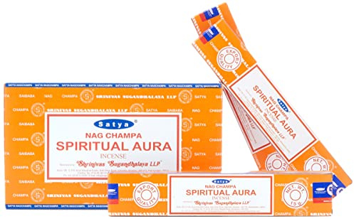 Satya Räucherstäbchen, spirituelle Aura, Schwarz