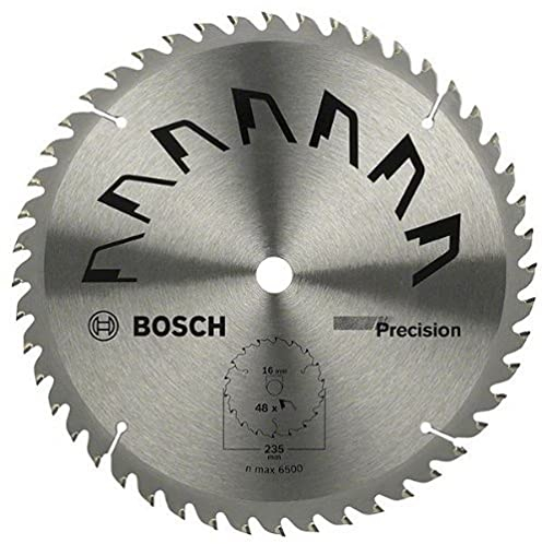Bosch 1x Lame de Scie Circulaire Precison (pour Bois, Ø 235 x 2.5/1.5 x 16 mm, 48 Dents, ATB, Accessoire Scie Circulaire)