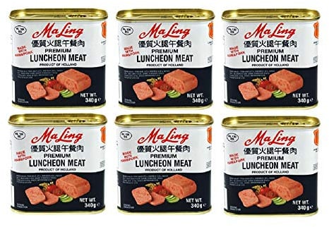 MaLing Luncheon Meat 340 g (Pack of 6)