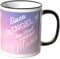 WANDKINGS® Tasse, Schriftzug: Einen Engel ohne Flügel nennt Man Mama - SCHWARZ