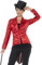 Smiffys Pailletten-Frackjacke, Rot, Damen