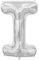 Smart Deko Folienballon Buchstabe I Silber 44233 --- Luftballon --- Luftbefüllung --- ca. 40 cm (I)