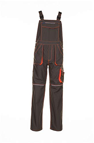 Planam Größe 56 Unisex Basalt Neon Latzhose Oliv orange Modell 6232