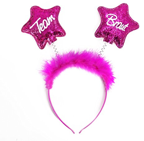 Oblique Unique® Haarreifen Braut Team Braut Brautjungfer Junggesellinnenabschied Hochzeit - wählbar (Team Braut)