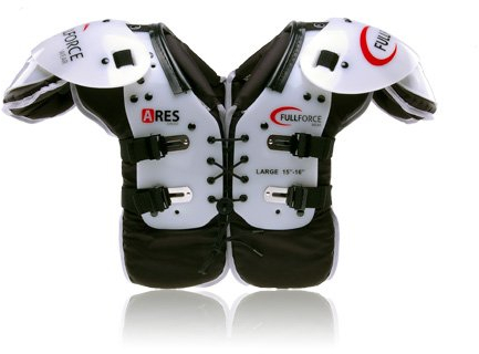 Full Force Ares Youth Multi Position American Football Shoulder Pad LB/RB/OL/DL, Schwarz, XXL, FF0202033114
