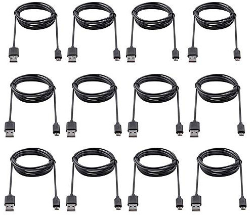 Micro Usb Cable, Sun Port® [12 PACK] 3.3ft Micro USB Cables High Speed USB 2.0 A Male to mUSB Data Sync and Charge Cables for Samsung Galaxy S7 / S7 Edge/HTC/Nokia/Sony and More