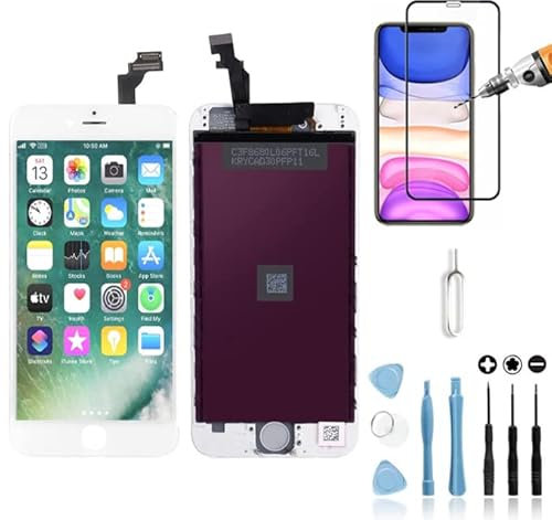 Mobilevie Ecran LCD Retina + Vitre Tactile sur châssis pour Iphone 6 Plus Blanc + Outils