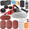 tectake® 1400 Watt Poliermaschine 0-3000 U/min + Set13