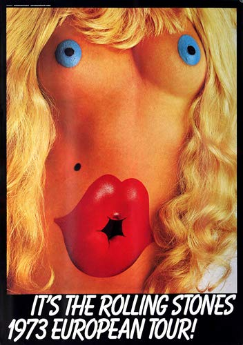 The Rolling Stones - European Tour, 1973 » Konzertplakat/Premium Poster | Live Konzert Veranstaltung | DIN A1 «