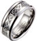 JewelryWe Schmuck Herren Wolframcarbid Ring Band Silber Schwarz Irish Celtic Knot Irischen Keltisch Knoten Drachen Jahrgang Hochzeit Größe 67
