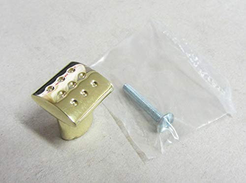 SIRO Möbelknopf Apolda, Modern, Druckguss glänzend vermessingt, 20 mm x 24 mm x 20 mm, 1314-20ZN5