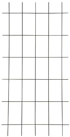 Xclou Gitterspalier in Grün mit 4 Streben, wetterfestes Metallspalier kunststoffbeschichtet, Rankgitter gesintert, Drahtgitter inklusive Dübel und Schrauben, Maße: ca. 60 cm x 150 cm