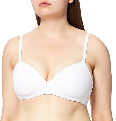 Skiny Damen Skiny Damen Multi Schalen Ohne Bügel Micro Essentials 1 B gelloser BH, Weiß, 70A EU