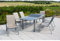 MERXX Gartenmöbel-Set Amalfi, silber/champagner 7 tlg.
