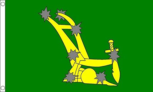 Flagtex Starry Plough Flagge, grün, L
