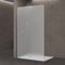 doporro Luxus Duschwand für Dusche Duschabtrennung 140x200cm Walk-In Dusche 10mm ESG-Sicherheitsglas Vollsatiniert inkl. Nanobeschichtung Bremen02VS