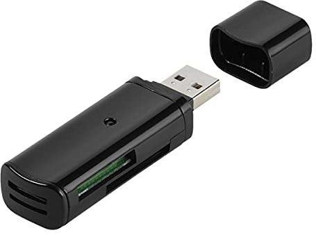 Vivanco IT-Usbcr - Kartenleser (MMC, MS Duo, MS Pro Duo, Speicherstick (MS), microSD (TransFlash), SD, SDHC, SDXC, USB 2.0, Schwarz, Sichtverpackung)