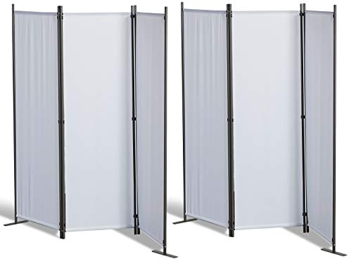 Graekamp Quality Depuis 1972 Lot de 2 paravents en 3 Parties Blanc