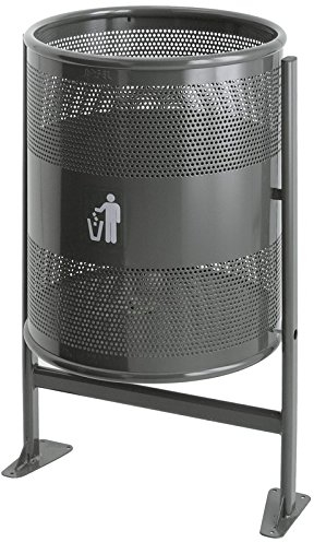 Papelera 80 L en soporte de metal