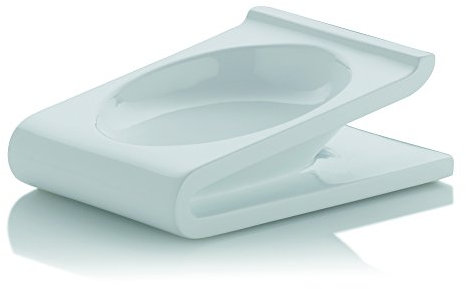 Kela 20060 Liam Porte-Savon Poly/Plastique Blanc 12,5 x 9 x 4,5 cm