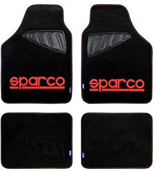 Sparco Walser 16993 Sparco SPC Autoteppich, Schwarz/Rot